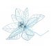 Χριστουγεννιάτικο Λουλούδι Γαλάζιο (26cm)